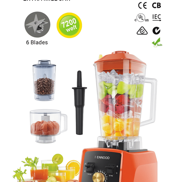 خلاط KENNOOD الأصلي 3 في 1 بقوة  (7200 welt)