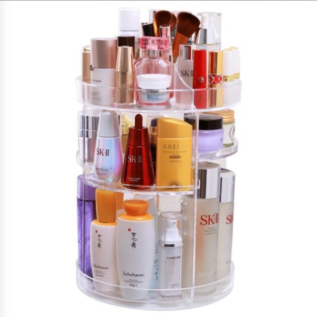 °Organisateur de maquillage rotatif à 360